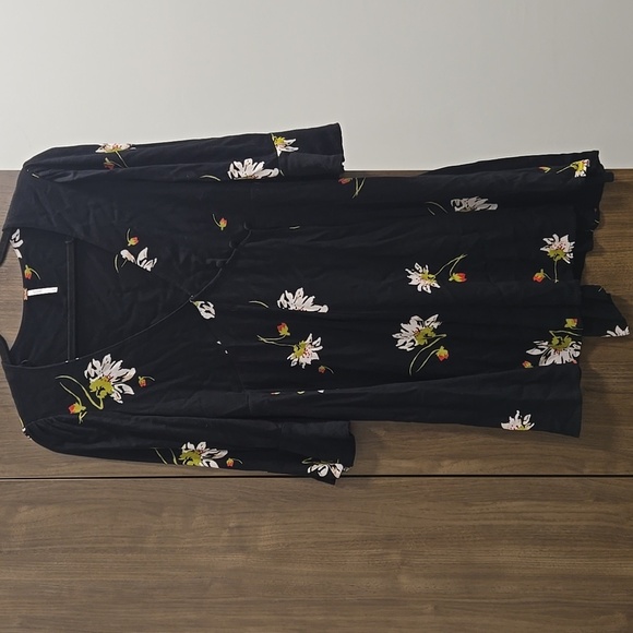 Free People- "Time On My Side" Floral Print Wrap Dress-Size Small - Picture 6 of 17